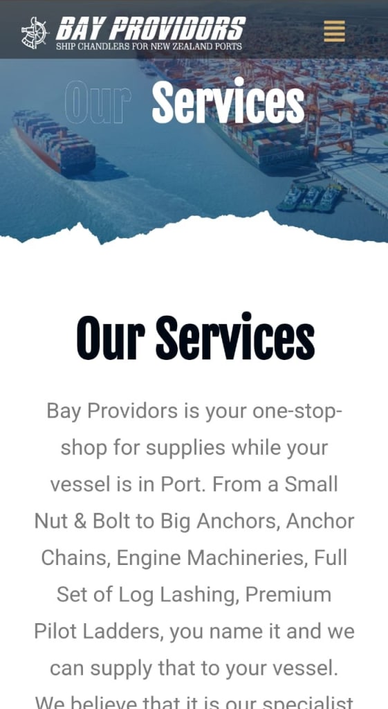 Check our Portfolio for WordPress Website Development 5 Bay Providors